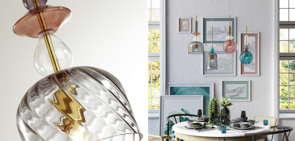 Подвесной Geometry Glass Коричневый Подвесной Geometry Glass Коричневый - Loft-Concept в Орле