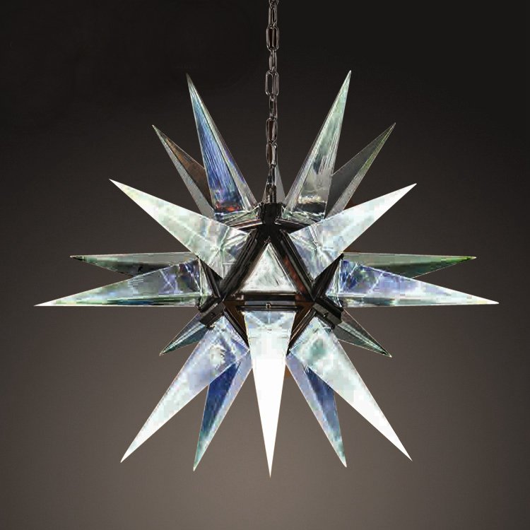 Люстра Rock Сrystal Star Chandelier GOLD Черный Люстра Rock Сrystal Star Chandelier GOLD Черный в Орле | Loft Concept