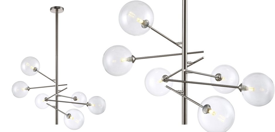 Люстра Gallotti & Radice Straight Nickel 6 Люстра Gallotti & Radice Straight Nickel 6 - Loft-Concept в Орле