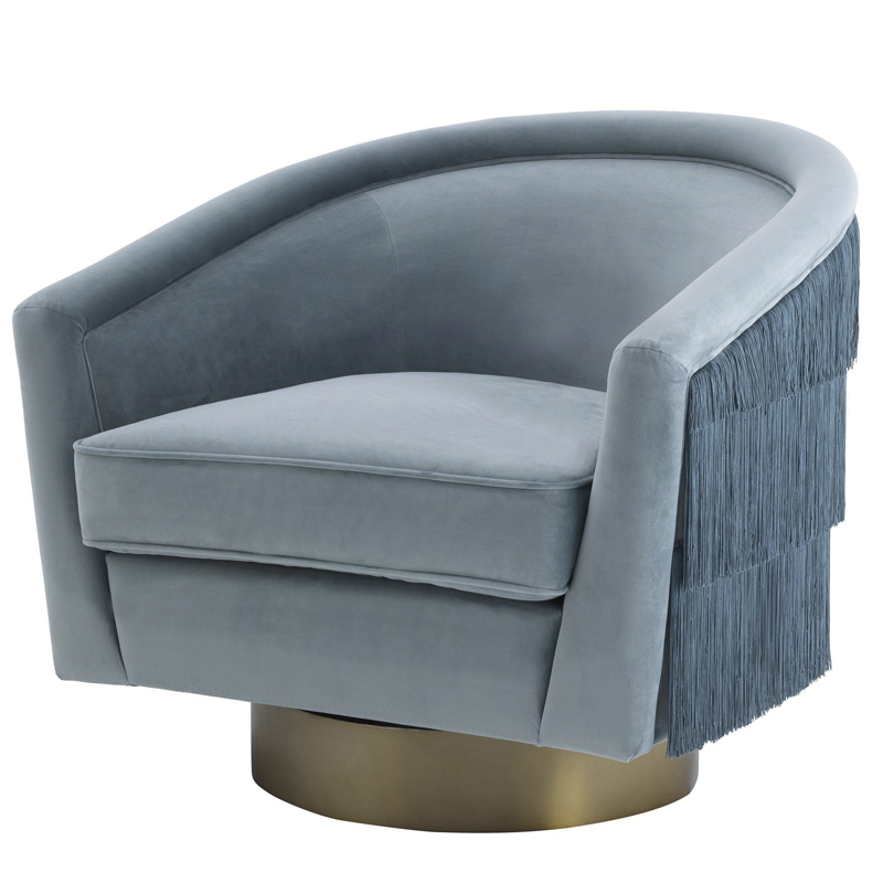 Кресло Eichholtz Swivel Chair Le Vante blue Голубой пастельный Матовая латунь Кресло Eichholtz Swivel Chair Le Vante blue Голубой пастельный Матовая латунь в Орле | Loft Concept
