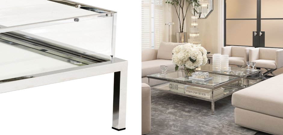 Журнальный стол Eichholtz Coffee Table Harvey Rectangular Журнальный стол Eichholtz Coffee Table Harvey Rectangular - Loft-Concept в Орле