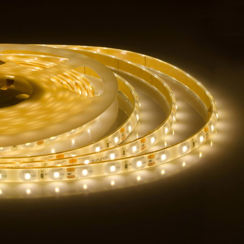 Светодиодная влагозащищенная лента 6W/m 60LED/m 2835SMD теплый белый 5M Белый Светодиодная влагозащищенная лента 6W/m 60LED/m 2835SMD теплый белый 5M Белый в Орле | Loft Concept