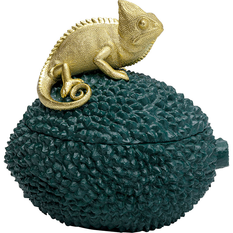 Шкатулка Lizard Зеленый Золотой в Орле | Loft Concept 