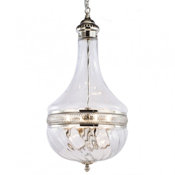 Люстра Capitol Hill Glass Pendant 30 Nickel Хром Люстра Capitol Hill Glass Pendant 30 Nickel Хром в Орле | Loft Concept