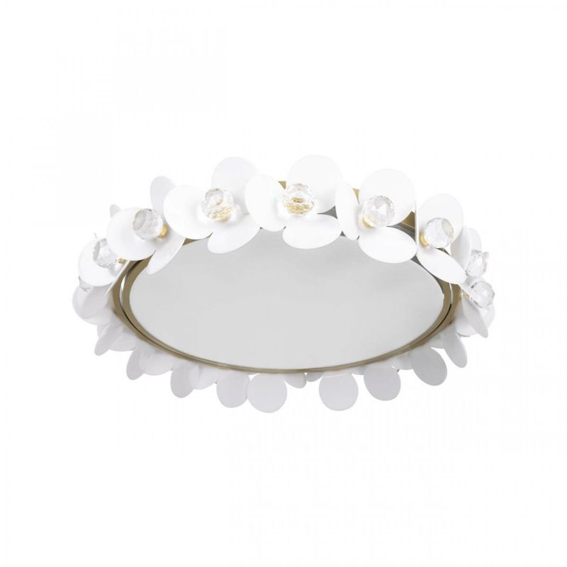 Потолочный светильник Белые Цветы White Flowers Ceiling lamp D 48 Белый Золотой Потолочный светильник Белые Цветы White Flowers Ceiling lamp D 48 Белый Золотой в Орле | Loft Concept