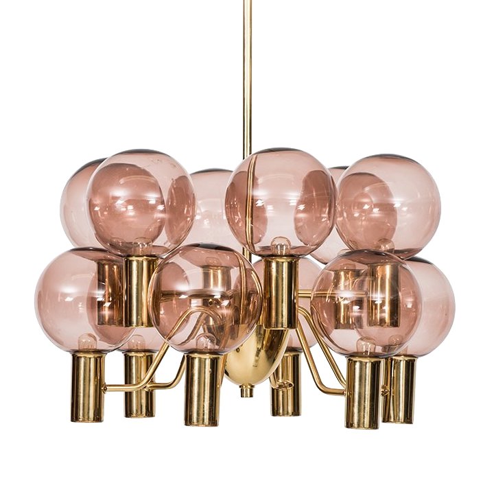 Люстра Hans-Agne Jakobsson Ceiling Lamps Глянцевое золото Розовый (Rose) Люстра Hans-Agne Jakobsson Ceiling Lamps Глянцевое золото Розовый (Rose) в Орле | Loft Concept