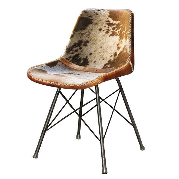 Стул лофт шкура коровы Cowhide Schoolhouse Chair Коричневый Черный Стул лофт шкура коровы Cowhide Schoolhouse Chair Коричневый Черный в Орле | Loft Concept