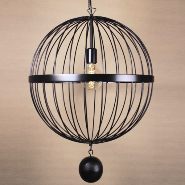 Подвесной светильник Wire Cage Pendant Spher Black Черный Подвесной светильник Wire Cage Pendant Spher Black Черный в Орле | Loft Concept