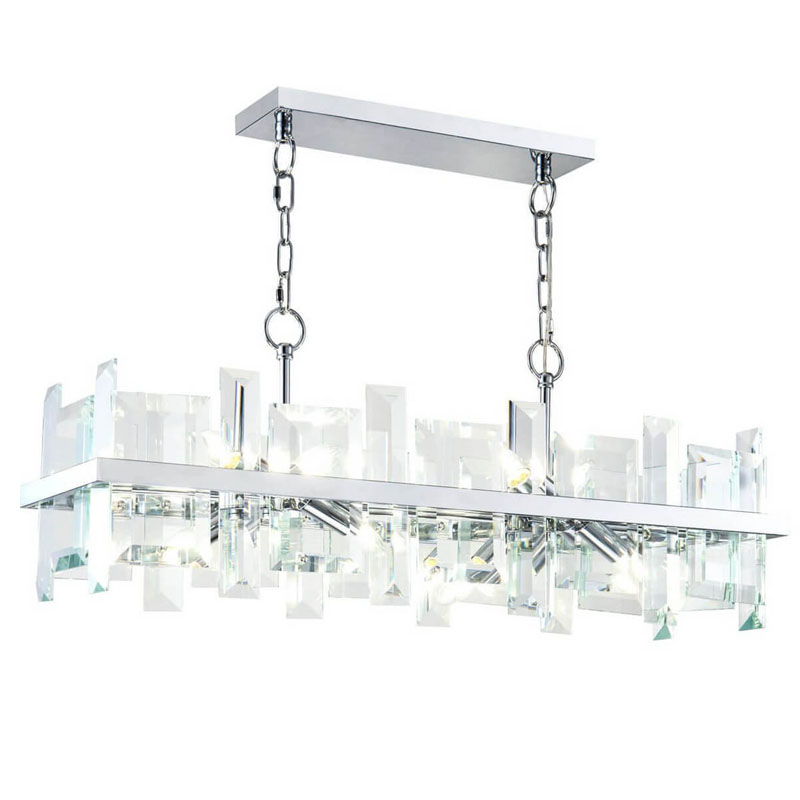 Люстра Harlow Crystal Square Chandelier chrome 8 Хром Люстра Harlow Crystal Square Chandelier chrome 8 Хром в Орле | Loft Concept