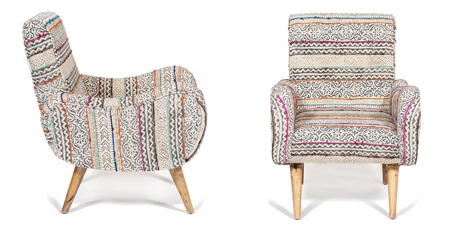 Кресло KELIM Pattern Brown Chair Кресло KELIM Pattern Brown Chair - Loft-Concept в Орле