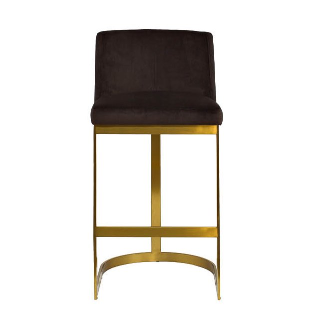 Барный стул Neoclassicism Bar Chair Золотой Коричневый Барный стул Neoclassicism Bar Chair Золотой Коричневый в Орле | Loft Concept