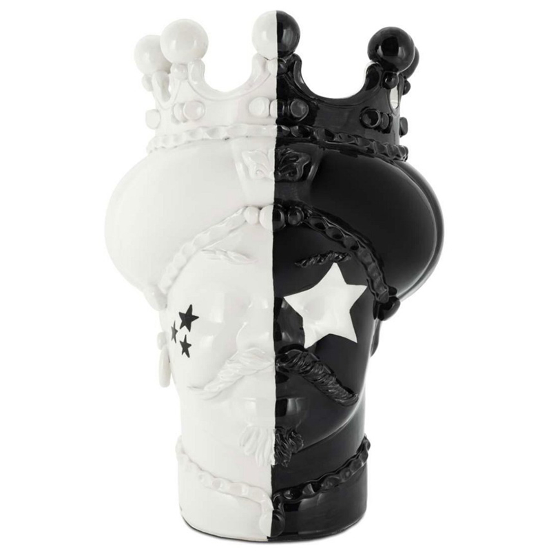 Ваза Vase Moro Man Star Black White Белый Черный в Орле | Loft Concept 