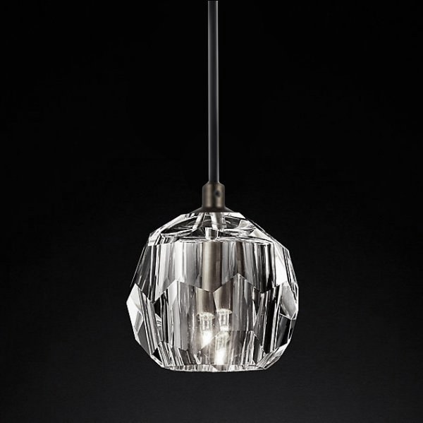 Подвесной светильник Boule De Cristal Single Rod Pendant Chrome Хром Подвесной светильник Boule De Cristal Single Rod Pendant Chrome Хром в Орле | Loft Concept