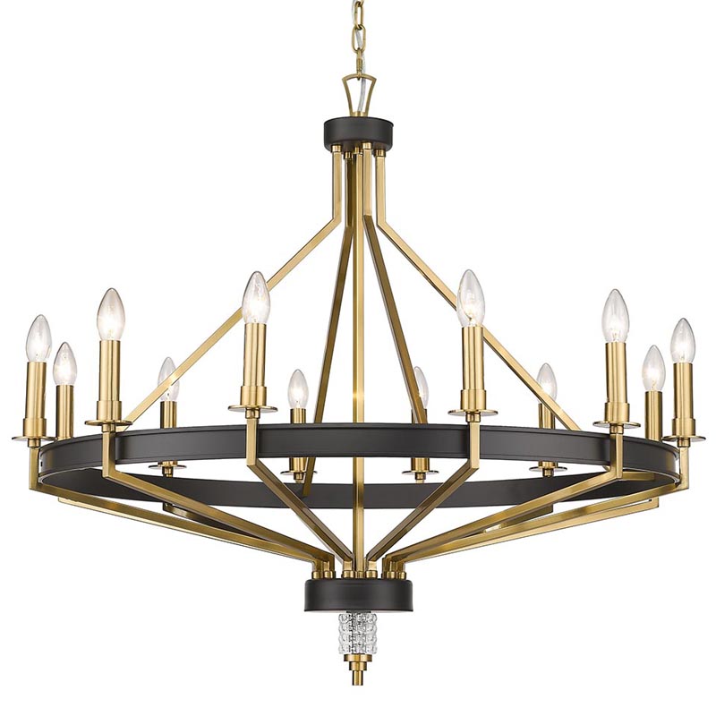 Люстра Fainela Chandelier 96 Латунь Черный Люстра Fainela Chandelier 96 Латунь Черный в Орле | Loft Concept
