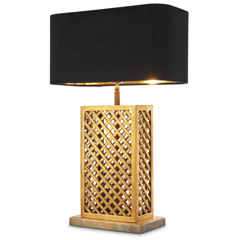 Настольная лампа Eichholtz Table Lamp Idyllwild Винтажная латунь Черный Настольная лампа Eichholtz Table Lamp Idyllwild Винтажная латунь Черный в Орле | Loft Concept