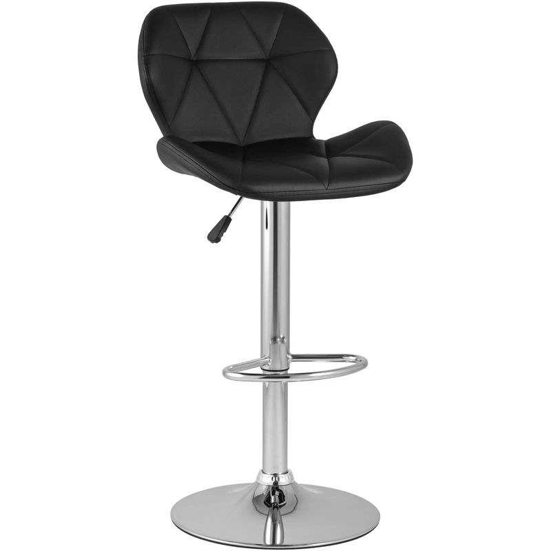 Барный Стул Jeroen Chair Черная Экокожа Черный Серебряный Барный Стул Jeroen Chair Черная Экокожа Черный Серебряный в Орле | Loft Concept