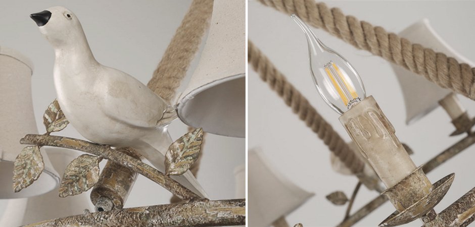 Люстра Norman Bird Forest Patina 6 Люстра Norman Bird Forest Patina 6 - Loft-Concept в Орле