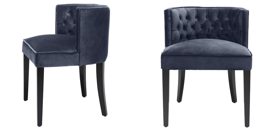 Стул Eichholtz Dining Chair Dearborn blue Стул Eichholtz Dining Chair Dearborn blue - Loft-Concept в Орле