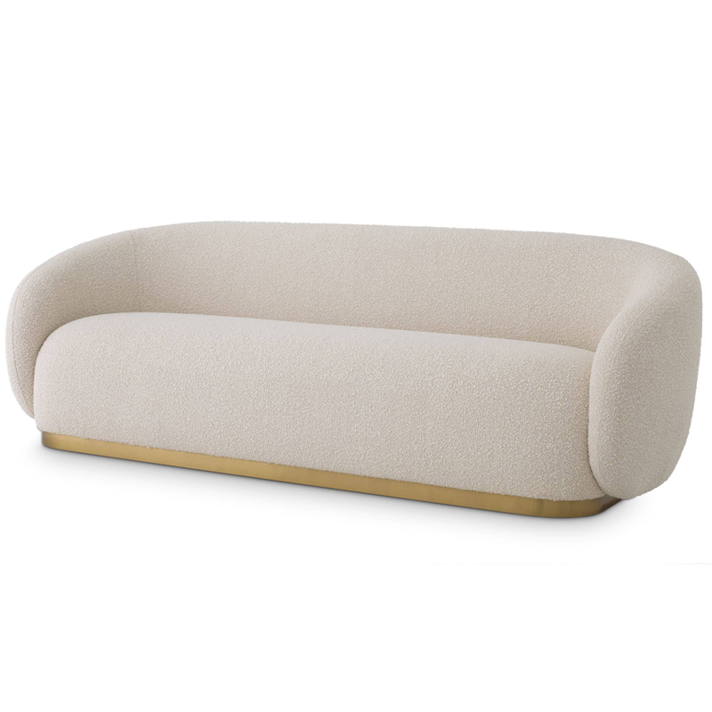 Диван Eichholtz Sofa Brice Boucle cream Кремовый Латунь Диван Eichholtz Sofa Brice Boucle cream Кремовый Латунь в Орле | Loft Concept