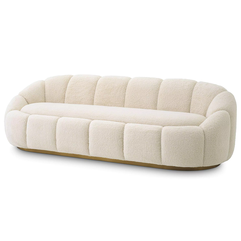 Диван Eichholtz Sofa Inger Brisbane Cream Кремовый Латунь Диван Eichholtz Sofa Inger Brisbane Cream Кремовый Латунь в Орле | Loft Concept