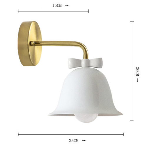 Бра Колокольчик Bell with Bow White Wall Lamp Белый Бра Колокольчик Bell with Bow White Wall Lamp Белый в Орле