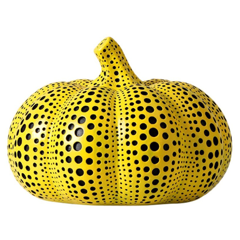 Статуэтка тыквы Kusama Yayoi II Желтый Черный в Орле | Loft Concept 