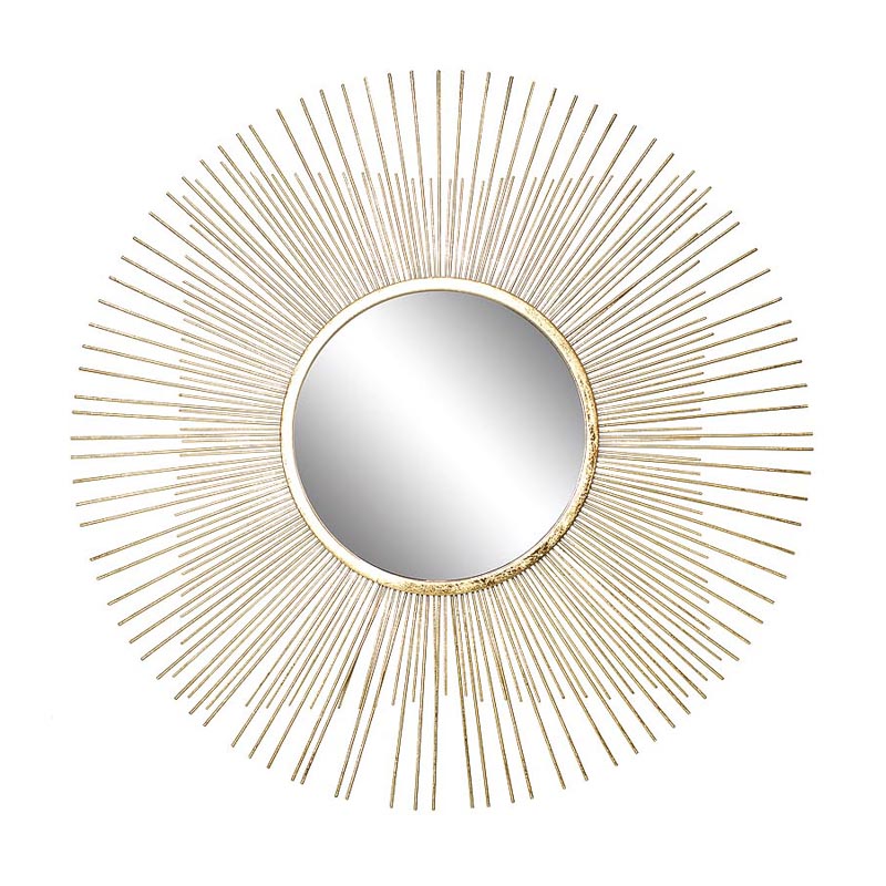 Зеркало-солнце Thin Rays Mirror Золотой в Орле | Loft Concept 