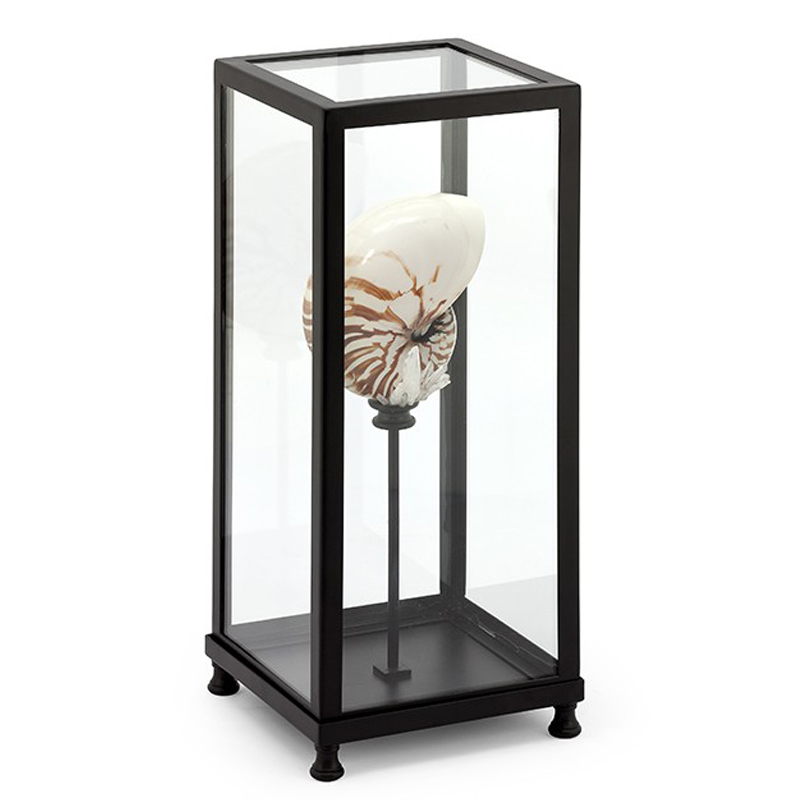 Статуэтка GLASS BOX DECORATION LG Прозрачный Бежевый Черный Статуэтка GLASS BOX DECORATION LG Прозрачный Бежевый Черный в Орле | Loft Concept