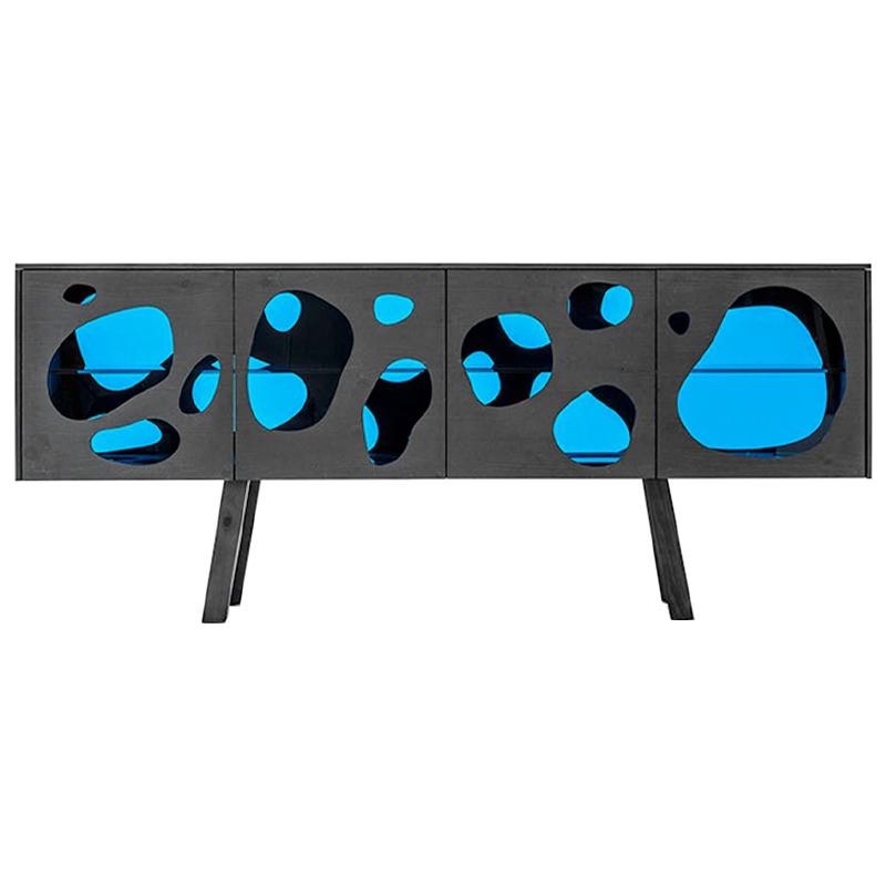 Комод Campana Brothers Sideboard Aquario Prototype Glass and Wood by BD Дерево Темно-Серый Синий Комод Campana Brothers Sideboard Aquario Prototype Glass and Wood by BD Дерево Темно-Серый Синий в Орле | Loft Concept