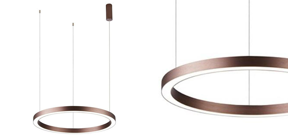 Подвесной светильник Ribbon Ring цвет Корица Подвесной светильник Ribbon Ring цвет Корица - Loft-Concept в Орле