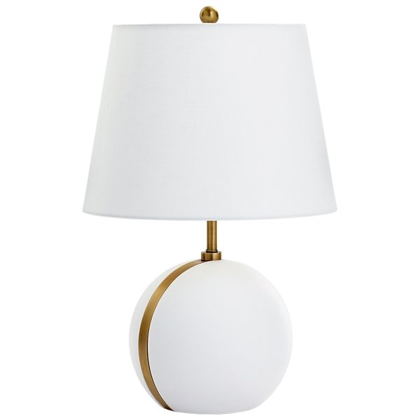 Настольная лампа Cyan Design Snow Moon Table Lamp Белый Настольная лампа Cyan Design Snow Moon Table Lamp Белый в Орле | Loft Concept