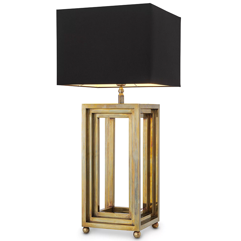 Настольная лампа Eichholtz Table Lamp Menaggio Винтажная латунь Черный Настольная лампа Eichholtz Table Lamp Menaggio Винтажная латунь Черный в Орле | Loft Concept