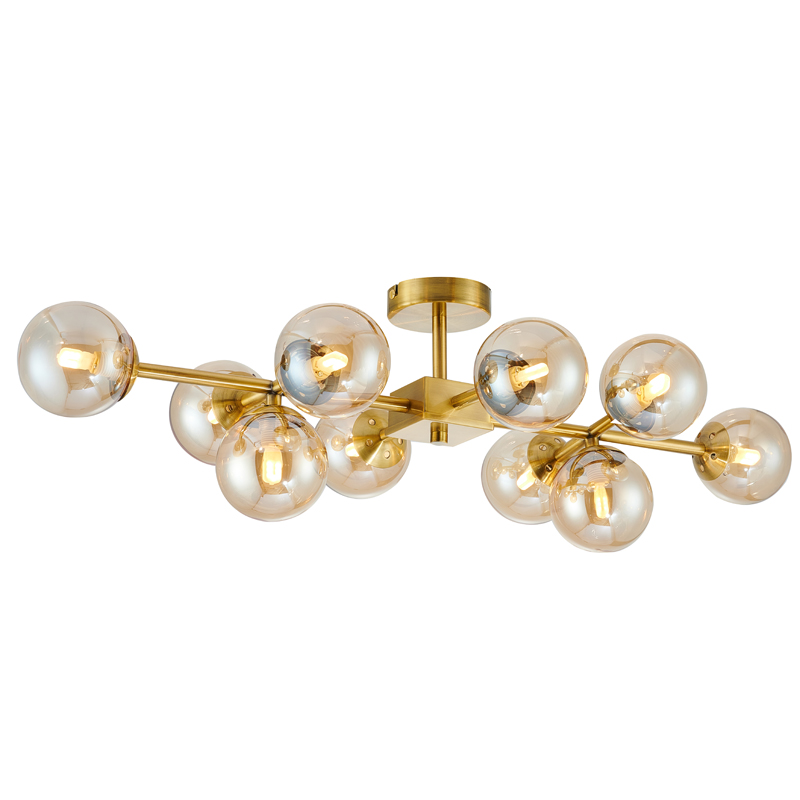 Люстра Berries Chandelier amber 10 Янтарь (Amber) Латунь Люстра Berries Chandelier amber 10 Янтарь (Amber) Латунь в Орле | Loft Concept