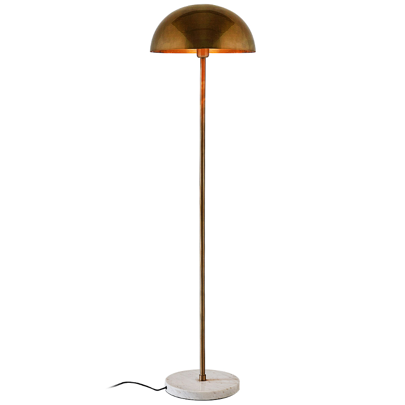 Торшер Riverside Floor Lamp Brass Латунь Белый Мрамор Bianco Торшер Riverside Floor Lamp Brass Латунь Белый Мрамор Bianco в Орле | Loft Concept