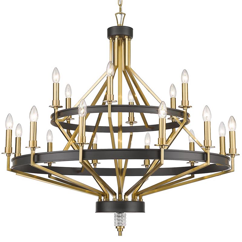Люстра Fainela Chandelier 105 Латунь Черный Люстра Fainela Chandelier 105 Латунь Черный в Орле | Loft Concept