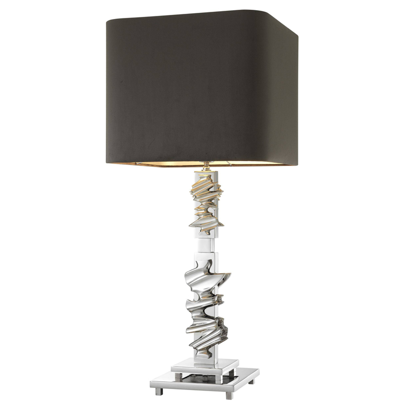 Настольная лампа Eichholtz Table Lamp Abruzzo Nickel Никель Серый Настольная лампа Eichholtz Table Lamp Abruzzo Nickel Никель Серый в Орле | Loft Concept