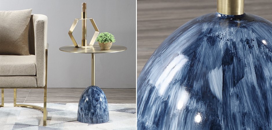 Приставной стол Blue Stains Table Приставной стол Blue Stains Table - Loft-Concept в Орле