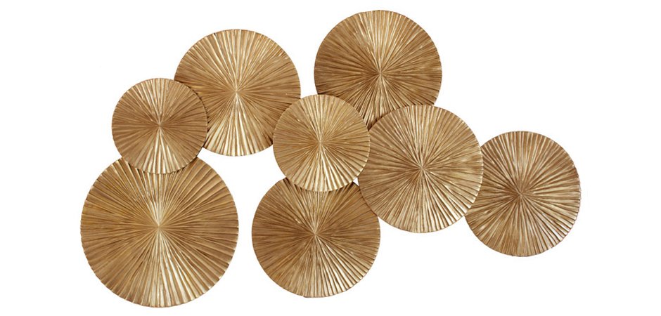 Арт-объект Apollo Gold Wall Plaque Disc Арт-объект Apollo Gold Wall Plaque Disc - Loft-Concept в Орле