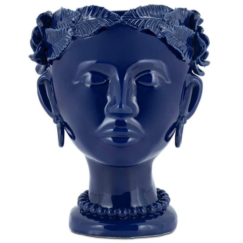 Ваза Vase Selva Mono Blue Синий Ваза Vase Selva Mono Blue Синий в Орле | Loft Concept