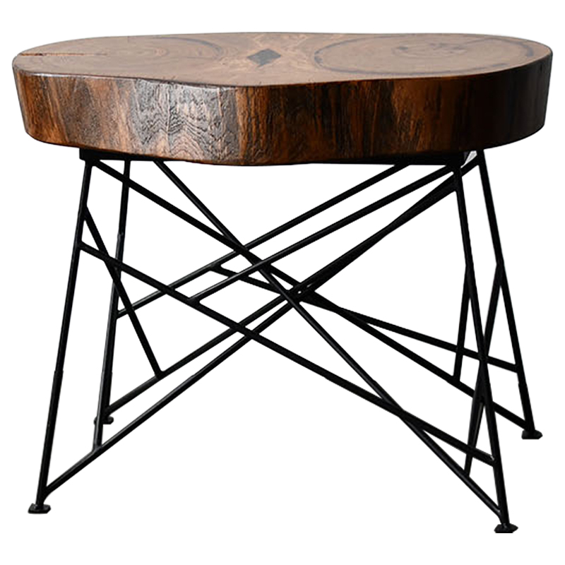 Кофейный стол Owly Industrial Metal Rust Coffee Table Коричневый Черный в Орле | Loft Concept 