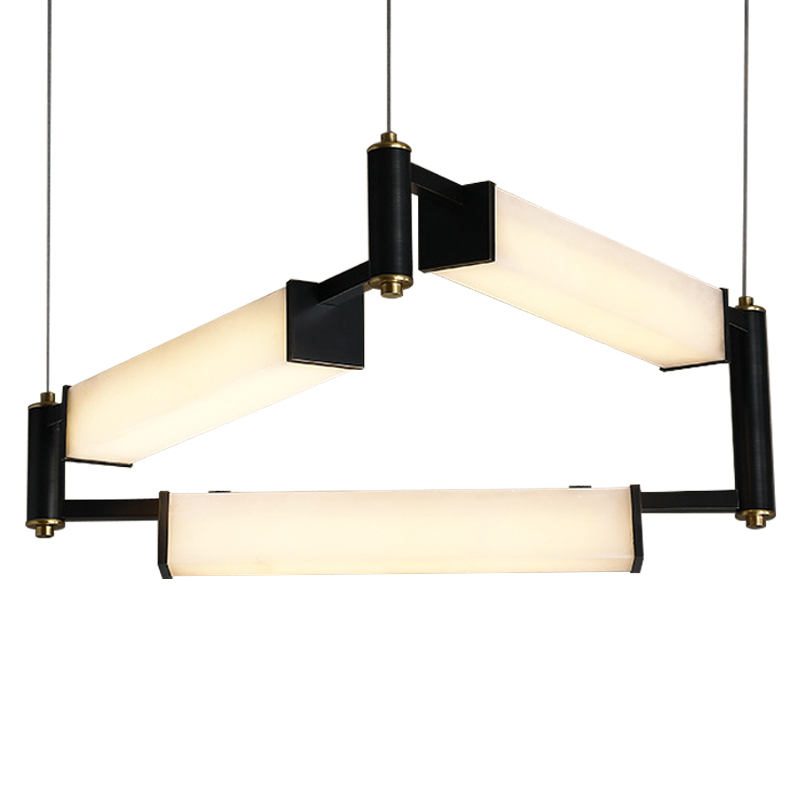 Люстра Gaelle Modern Marble Chandelier Белый Мрамор Bianco Черный Латунь Люстра Gaelle Modern Marble Chandelier Белый Мрамор Bianco Черный Латунь в Орле | Loft Concept