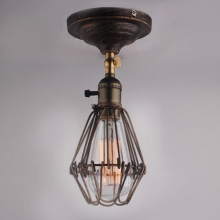 Потолочный светильник Top Loft Cage Pendant Бронза Потолочный светильник Top Loft Cage Pendant Бронза в Орле | Loft Concept