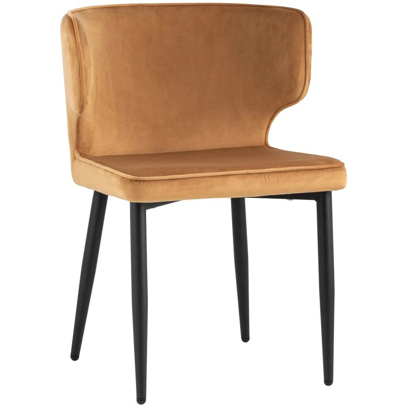 Стул Mateo Chair Терракотовый Велюр Терракотовый Черный Стул Mateo Chair Терракотовый Велюр Терракотовый Черный в Орле | Loft Concept