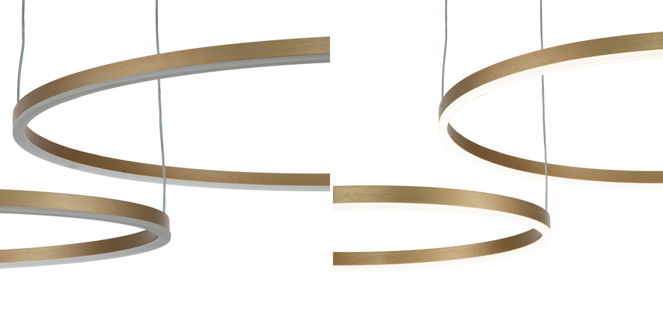 Подвесной светильник Neo Circles Double Gold Подвесной светильник Neo Circles Double Gold - Loft-Concept в Орле