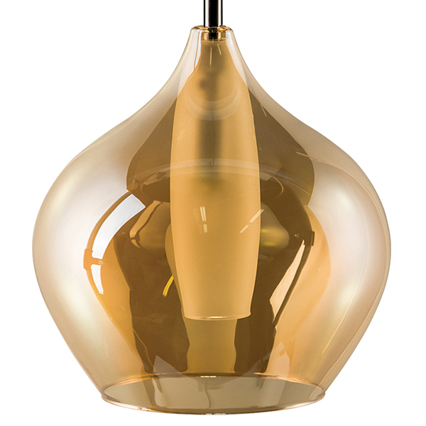 Подвесной светильник Candiano Amber One II Янтарь (Amber) Хром Подвесной светильник Candiano Amber One II Янтарь (Amber) Хром в Орле | Loft Concept