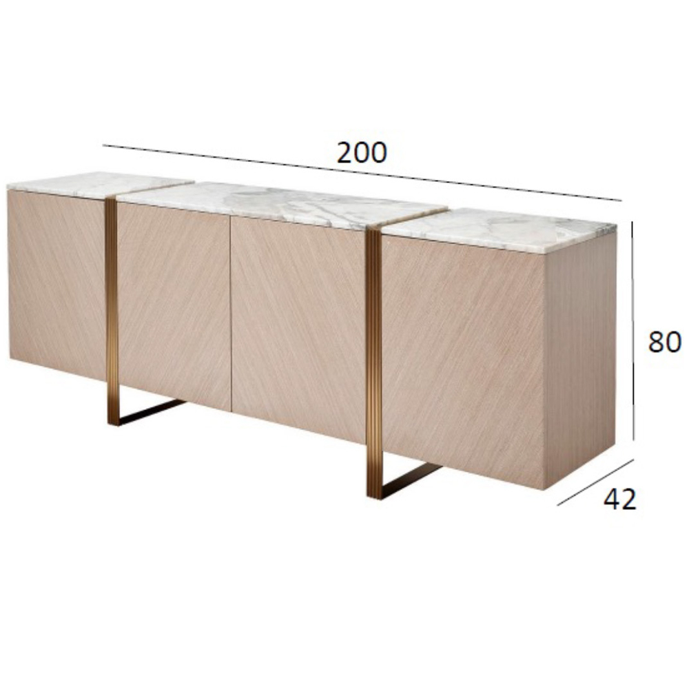 Комод с мраморной столешницей Uniqueness Marble в Орле