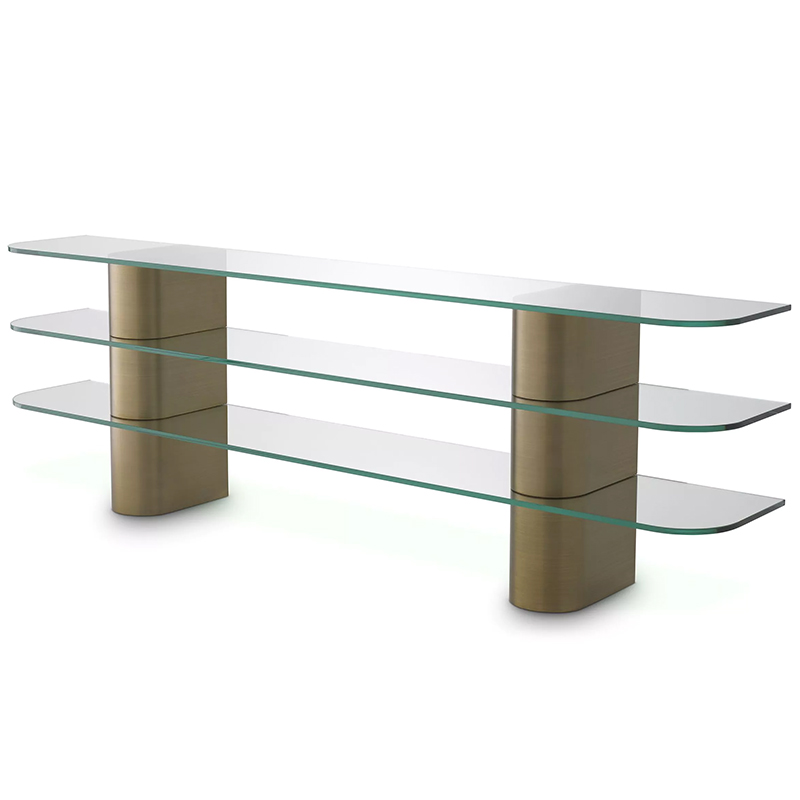 Консоль Eichholtz Console Table Lunden Прозрачное Стекло Латунь Консоль Eichholtz Console Table Lunden Прозрачное Стекло Латунь в Орле | Loft Concept
