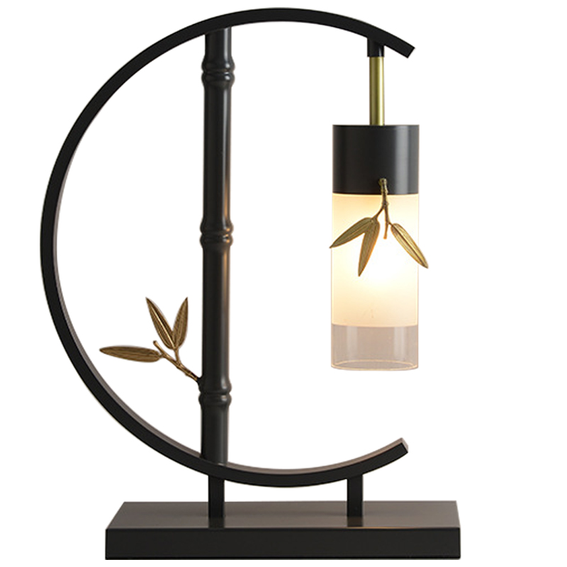 Настольная лампа Bamboo Chinese Style Modern Table Lamp Черный Золотой Прозрачный Белое матовое стекло Настольная лампа Bamboo Chinese Style Modern Table Lamp Черный Золотой Прозрачный Белое матовое стекло в Орле | Loft Concept