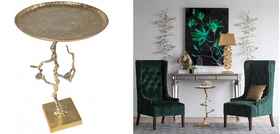 Приставной столик Tree Branch & Bird Gold Приставной столик Tree Branch & Bird Gold - Loft-Concept в Орле
