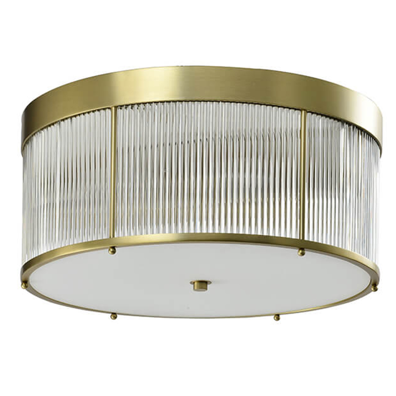 Потолочный светильник Caleb Brass Ceiling Lamp Латунь Прозрачный (Transparent) Потолочный светильник Caleb Brass Ceiling Lamp Латунь Прозрачный (Transparent) в Орле | Loft Concept